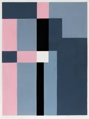 Study for Grey/Pink by Gordon Walters, gouache on paper, sold Sep 2016