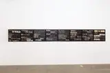 Colin McCahon, The Canoe Tainui, synthetic polymer paint on eight panels