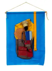Bag & Bits by Donald Sinclair Driver, mixed media and found objects, sold Sep 2016