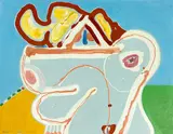 Pat Hanly, Summer Torso, acrylic and enamel on board