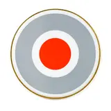 Julian Dashper, Untitled, vinyl on drumskin