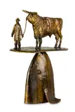Paul Dibble, Prize Bull on the Fish of Maui, cast bronze, 1/2