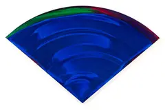Changes (Blue) by Gretchen Albrecht, acrylic on shaped canvas, sold Aug 2016