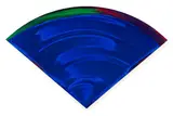 Gretchen Albrecht, Changes (Blue), acrylic on shaped canvas