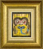 For all intents and purposes by Dick Frizzell, oil and metallic pigment on board, sold Aug 2016