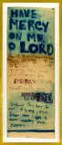 Colin McCahon, Have Mercy On Me O Lord, watercolour and pastel on paper