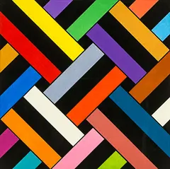 Lattice Drawing No. 43 by Ian Scott, watercolour and acrylic on paper, sold Jun 2016