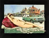 George Baloghy, Jervois Road, watercolour and acrylic on paper