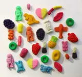 Pick and Mix by Philip Jarvis and Madeline Child, mixed media on terracotta, sold Jun 2016