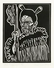 Robert MacDonald, Rewi Maniapoto, lithograph, 2/50