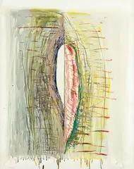 James Ross, Study No. 2, graphite, watercolour and oil on paper
