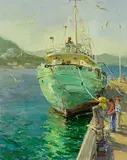 Eugenea, Miramar Wharf, oil on canvas