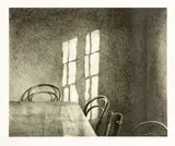 Grahame Sydney, Cookhouse, etching, 40/60