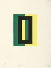 Untitled by Gordon Walters, screenprint, 9/25, sold Jun 2016
