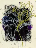 Crown of Thorns by John Reynolds, acrylic and oilstick on paper, sold Jun 2016