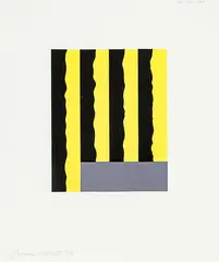 Untitled by Gordon Walters, acrylic on paper, sold Jun 2016