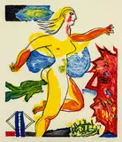 Pat Hanly, Doing It, screenprint, 24/30