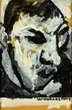 Portrait of Erua by Toss Woollaston, oil and watercolour on paper laid on to card, offered Jun 2016
