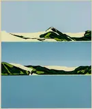 Robin White, Hokianga Sand-Hills, silkscreen print, 29/50