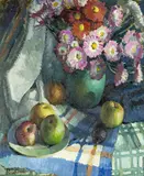 Bessie Christie, Still Life, oil on board