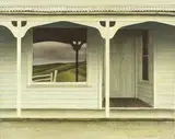 Neil Driver, Untitled – Villa Facade, acrylic on board