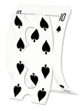 Neil Dawson, Deck, Ten of Spades, screen printed and powder coated stainless steel, 3/6