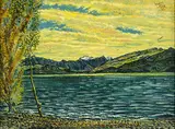 Leonard Victor Mitchell, Lake Wanaka, oil on board