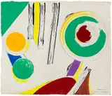 Julian Dashper, Flipback On, acrylic on hand-made paper