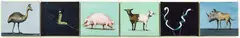 Wild Things by Joanna Braithwaite, oil on canvas, six panels, offered Jun 2016