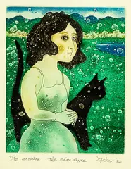 The Debutante by Gary Tricker, etching, 10/12, sold Jun 2016