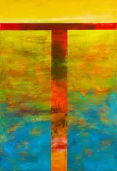 Simon Payton, Across the Great Divide, acrylic on canvas