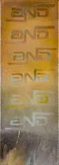 Gail Haffern, In Multiple, oil and metallic paint on canvas