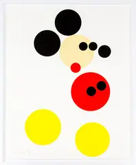 Damien Hirst, Mickey (Large), silkscreen print in colours with glaze, printer’s proof from an edition of 50 (edition sold out), 2014