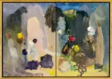 Karen Black, Untitled, oil on marine plywood, diptych