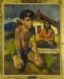 Peter McIntyre, Maori Mother and Child