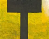 Colin McCahon, Truth from the King Country: Load Bearing Structures No. I, synthetic polymer paint on canvasboard
