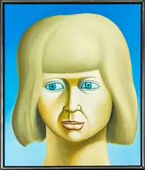 Sarah by Michael Smither, oil on board, offered Apr 2016
