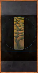 Black Painting by Ralph Hotere and Michael Smither, acrylic and brolite lacquer on board, sold Apr 2016