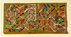 Allen Maddox, Untitled, oil on unstretched jute canvas (circa. 1976)