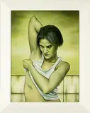 Heather Straka, Repeat After Me…  Amanda No. 6, acrylic on linen mounted to board