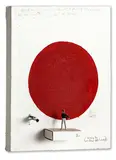 Andrew McLeod, Instructions on how to stare at a painting (for children), mixed media on canvas