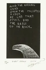 Giant Eagle by Bill Hammond, lithograph, 16/24, sold Feb 2016