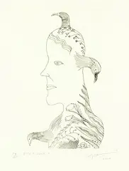 Fish Finder 5 by Bill Hammond, lithograph, 19/30, offered Feb 2016