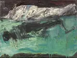 Euan McLeod, The Fall Green, oil on canvas