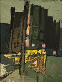 Elva Bett, Wellington Street, oil on board