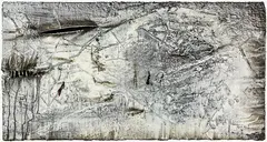 Climate/Conciousness Change by James Robinson, mixed media on canvas, offered Feb 2016