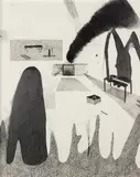 Richard Lewer, I cut my Arms for you, graphite on rag board, 2006