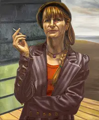 Diana Firth, Self Portrait, oil on canvas