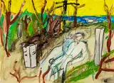 Jeffrey Harris, Untitled, mixed media on paper