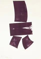 Untitled by Ralph Hotere, screenprint, 6/12, offered Feb 2016